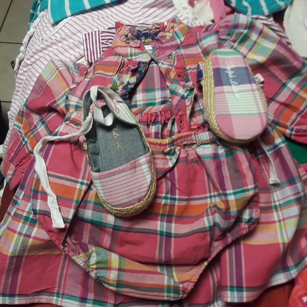 Infant girl Ralph Lauren 2pc dress w/matching s